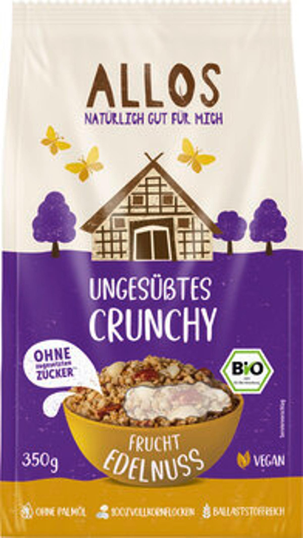 Produktfoto zu Ungesüßtes Crunchy Frucht Edelnuss, 350 g