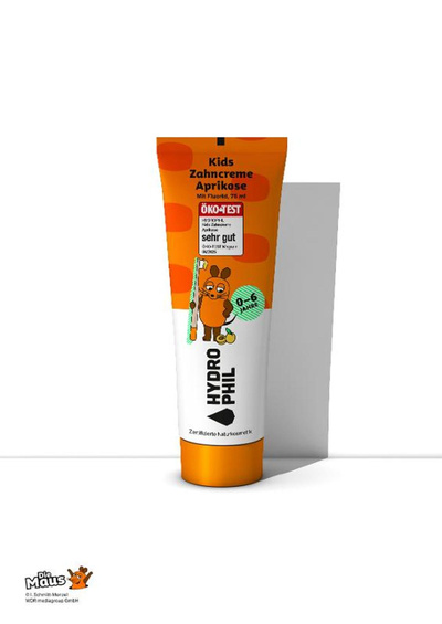 Produktfoto zu Zahncreme für Kinder Maus, Aprikose, 75 ml