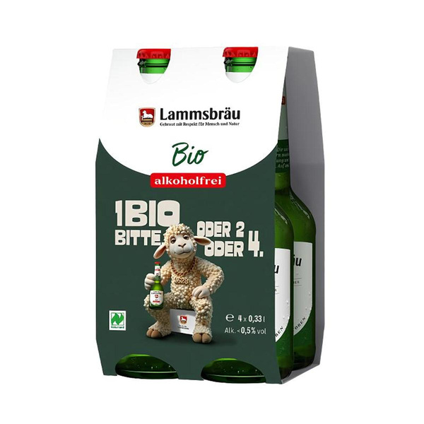Produktfoto zu Bier Bio alkoholfrei, 4-Pack