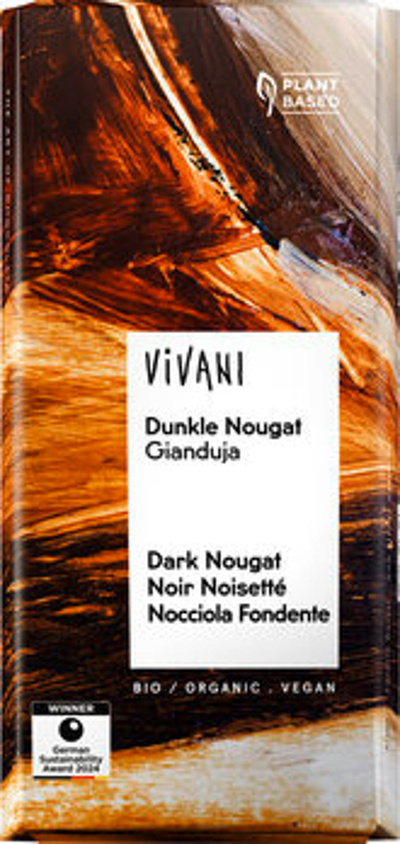 Produktfoto zu Dunkle Nougat Schokolade, 80 g