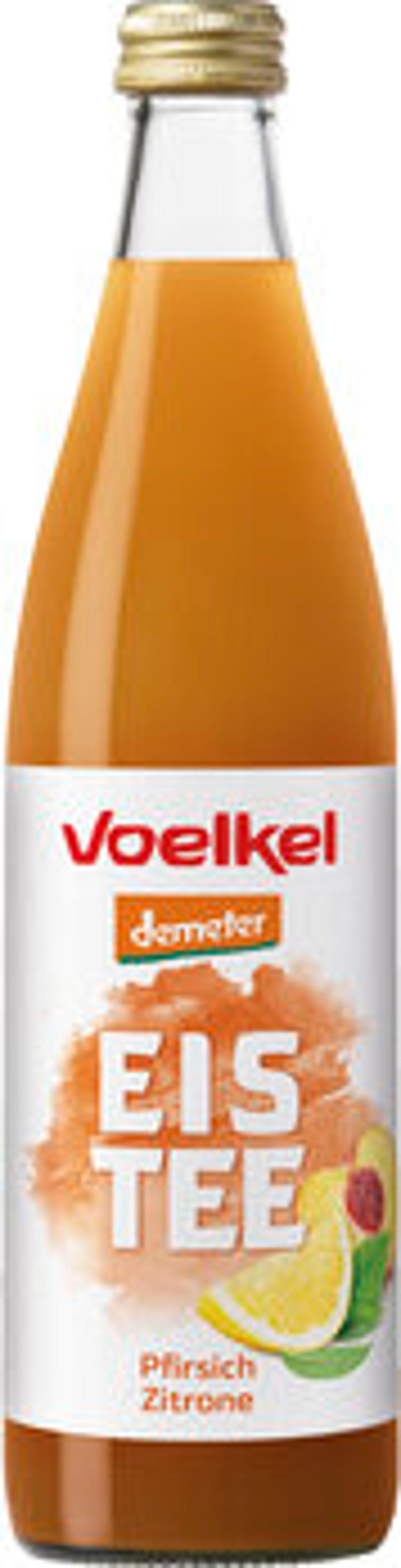 Produktfoto zu Fairer Eistee Pfirsich-Zitrone, 10x0,5 l