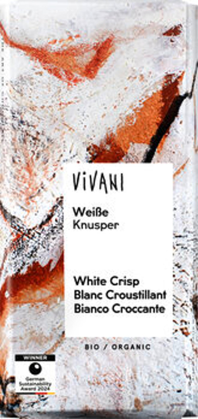 Produktfoto zu Weiße Knusperschokolade, 80 g