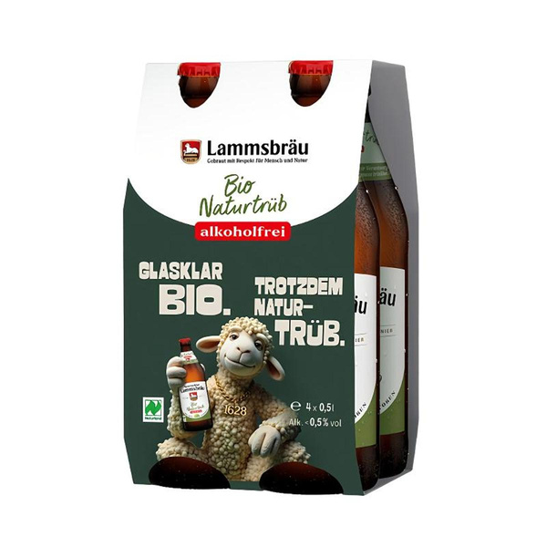 Produktfoto zu Bier Bio Naturtrüb alkoholfrei, 4-Pack