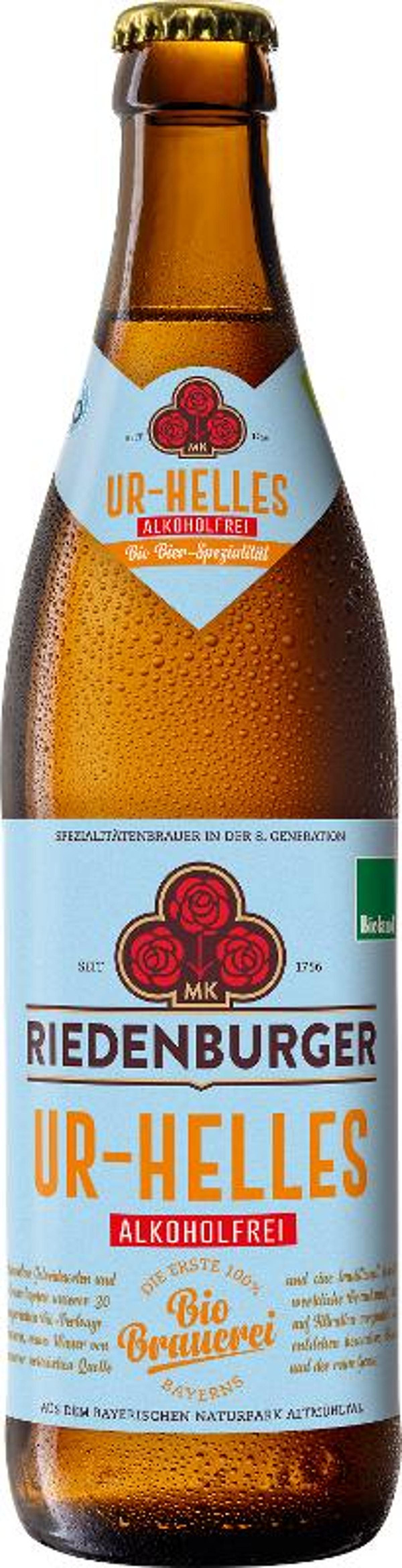 Produktfoto zu Riedenburger Ur Helles alkoholfrei, 10x0,5 l