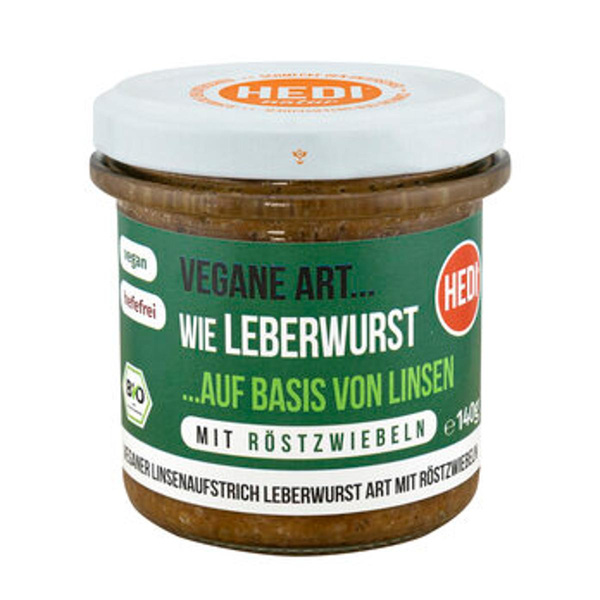 Produktfoto zu Vegane Art Leberwurst aus Linsen mit Röstzwiebeln, 140 g