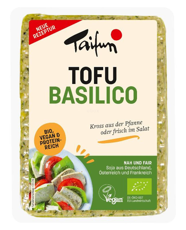 Produktfoto zu Tofu Basilikum, 200 g