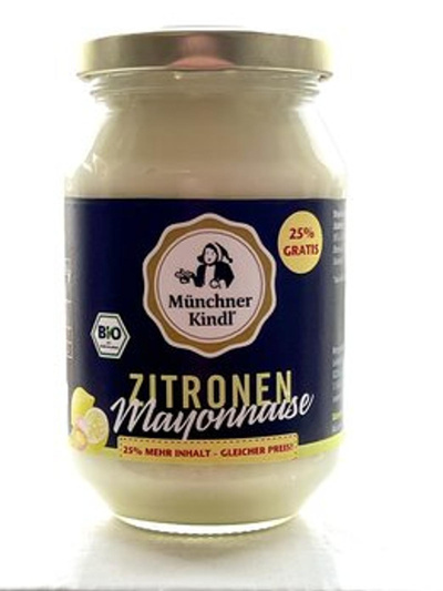 Produktfoto zu Zitronen Mayonnaise, 200 ml