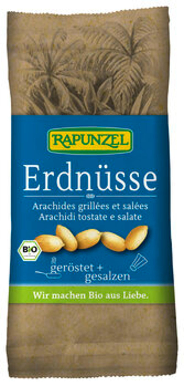 Produktfoto zu Erdnüsse geröstet und gesalzen, 75 g