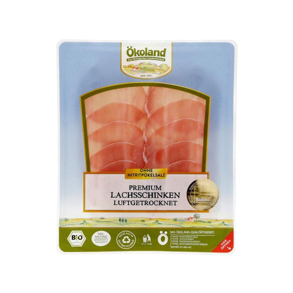 Produktfoto zu Premium Lachsschinken luftgetrocknet geschnitten, 80 g