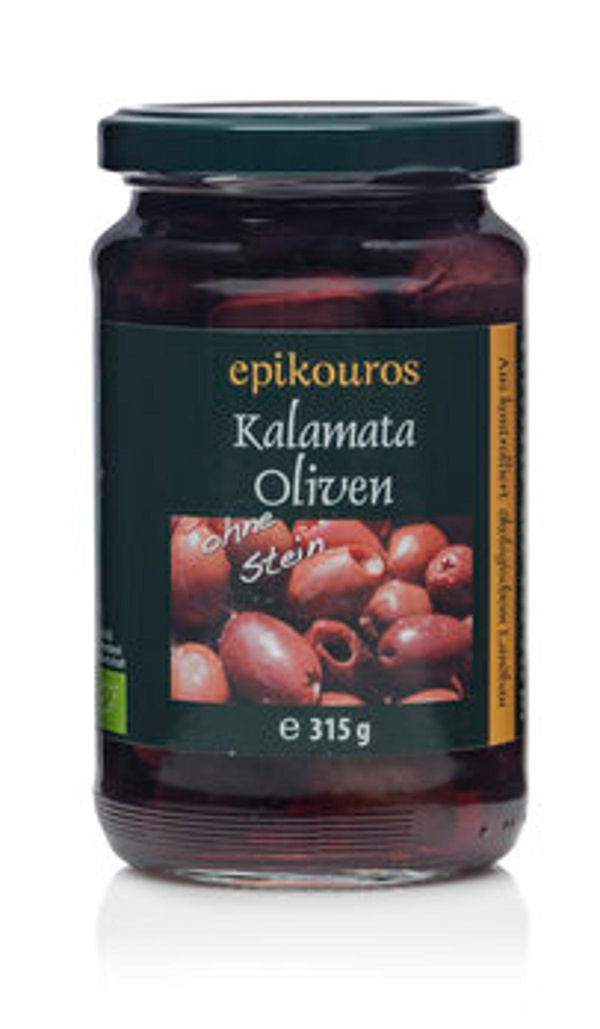 Produktfoto zu Kalamata Oliven schwarz, ohne Stein, 315 g