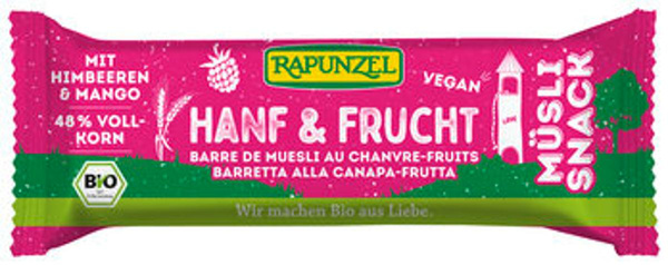 Produktfoto zu Müsli-Snack Hanf & Frucht, 50 g - 20% reduziert, da MHD 25.09.2026