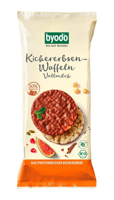 Produktfoto zu Kichererbsen Waffeln Vollmilch, 65 g
