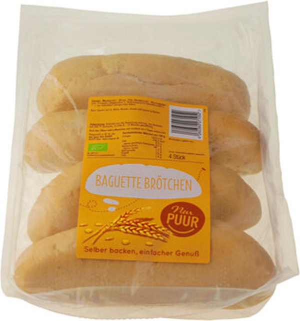 Produktfoto zu Baguette Brötchen, 4 Stück