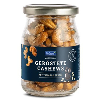 Produktfoto zu geröstete Cashews Tamari Sesam, 140 g