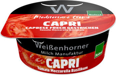 Produktfoto zu Capri Creme - Tomate, Mozzarella, Basilikum, 125 g