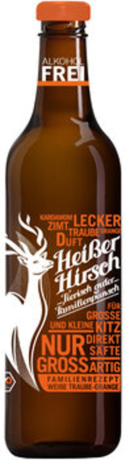 Produktfoto zu Familienpunsch Heißer Hirsch Orange, 0,75 l