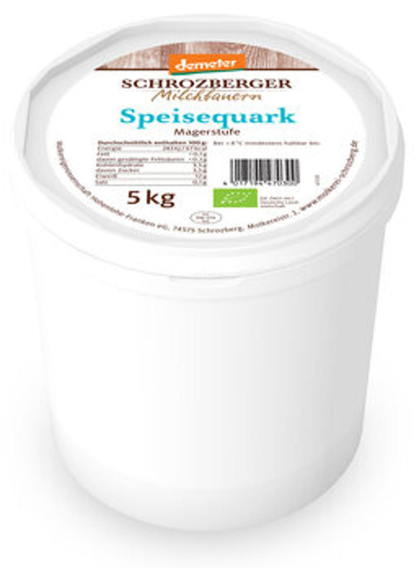 Produktfoto zu Speisequark mager, 5 kg