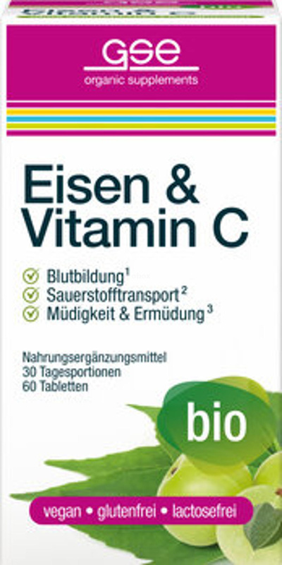 Produktfoto zu Eisen und Vitamin C, 60 Tabletten