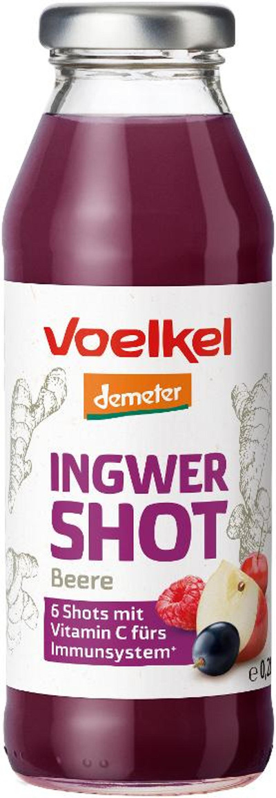 Produktfoto zu Shot Ingwer & Beeren, 6x0,28 l