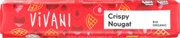 Produktfoto zu Crispy Nougat Riegel, 40 g - 20% reduziert, da MHD 09.2026