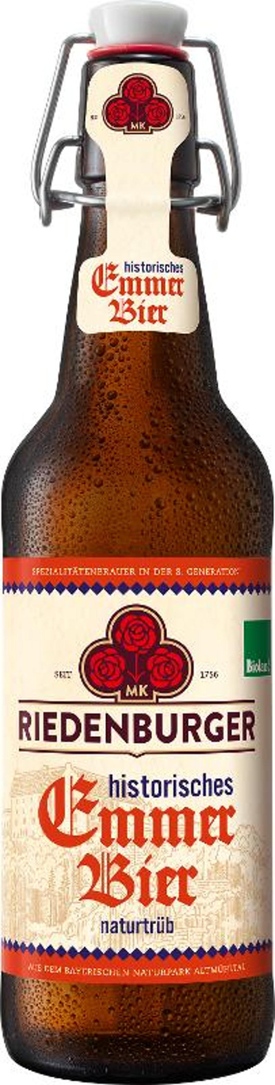 Produktfoto zu Riedenburger Emmerbier, 20x0,5 l