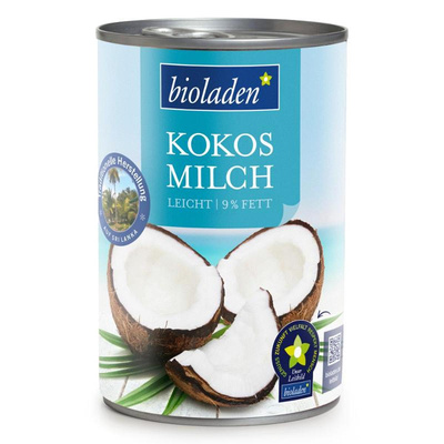 Produktfoto zu Kokosmilch fettarm, 400 ml