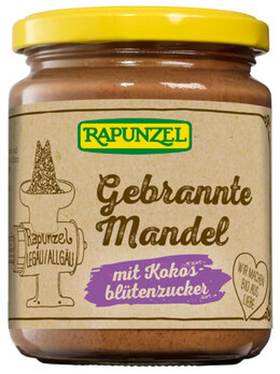 Produktfoto zu Gebrannte Mandel Aufstrich mit Kokosblütenzucker, 250 g