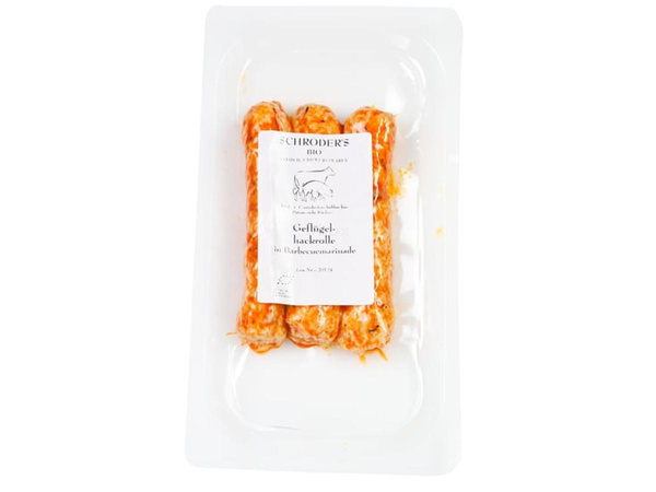 Produktfoto zu Geflügelhackrolle BBQ, 0,2 kg (3 Stück)