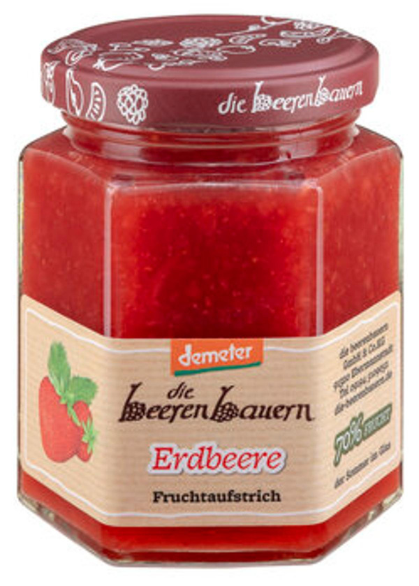 Produktfoto zu Erdbeere Fruchtaufstrich, 200 g