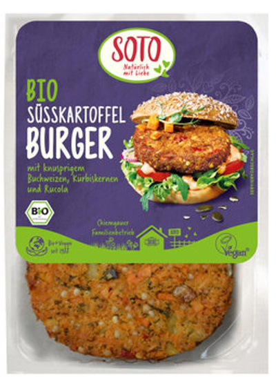 Produktfoto zu Süßkartoffel Burger, 160 g