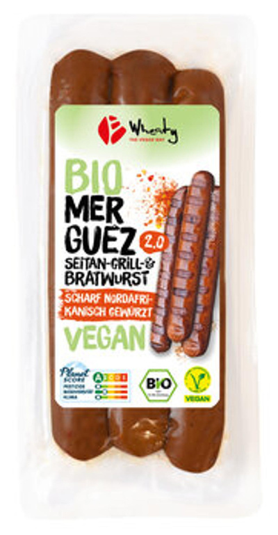 Produktfoto zu vegane Merguez 2.0, 120 g (3 Stück)