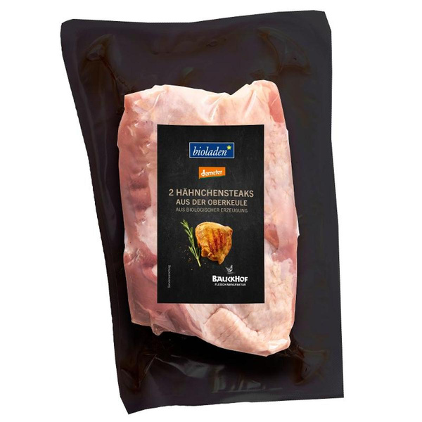 Produktfoto zu Hähnchensteaks aus der Keule, 2er, ca. 0,3 kg