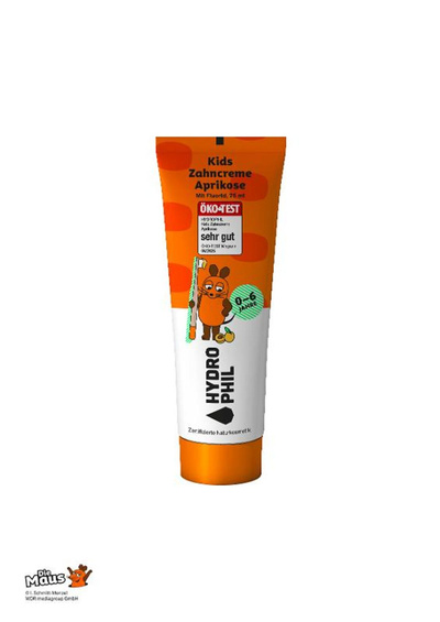 Produktfoto zu Zahncreme für Kinder Maus, Aprikose, 75 ml