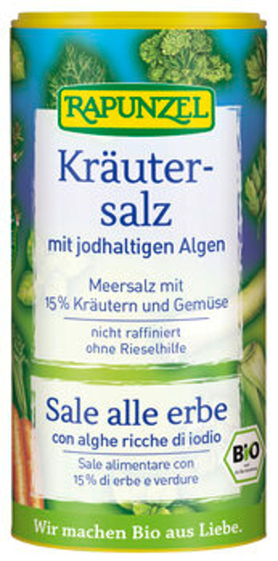 Produktfoto zu Kräutersalz jodiert Streudose, 125 g