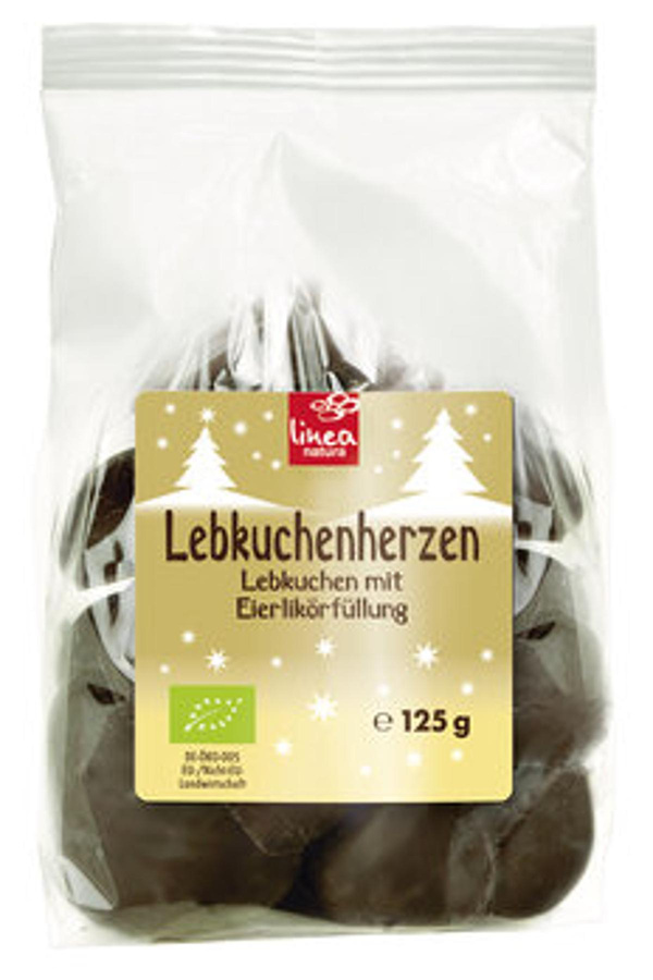Produktfoto zu Lebkuchenherzen mit Eierlikörfüllung, 125 g