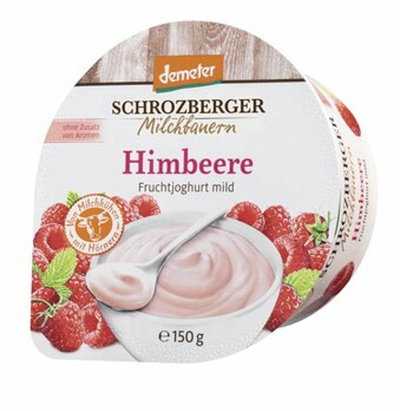 Produktfoto zu Joghurt Himbeere 3,5 % Becher, 150 g