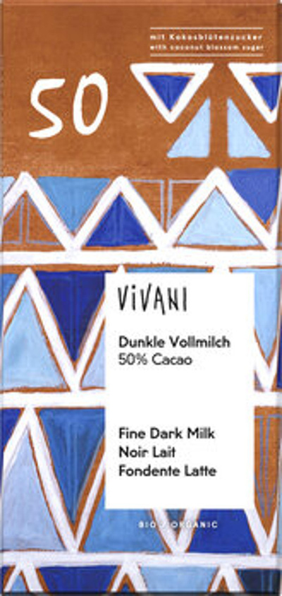 Produktfoto zu Dunkle Vollmilch 50%, 80 g