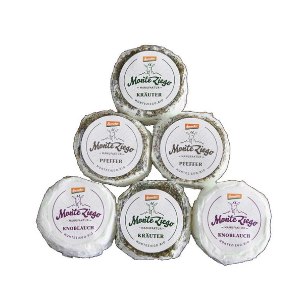Produktfoto zu Ziegenfrischkäse-Mix, 3x100 g