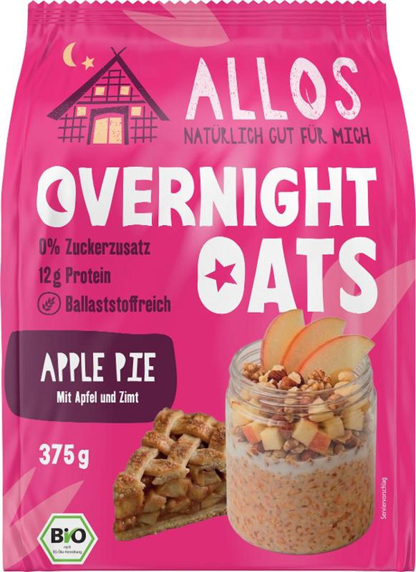Produktfoto zu Overnight Oats Apple Pie, 375 g