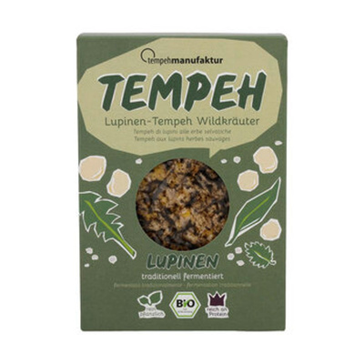 Produktfoto zu Tempeh Lupinen Wildkräuter, 170 g