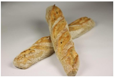 Produktfoto zu Dinkelbagutte, 250 g - Bio-Backhaus Wüst