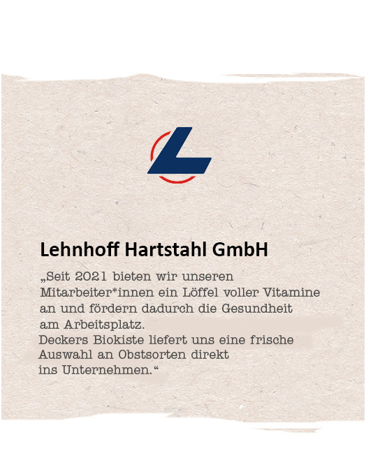 Kundenmeinung über unseren Lieferservice