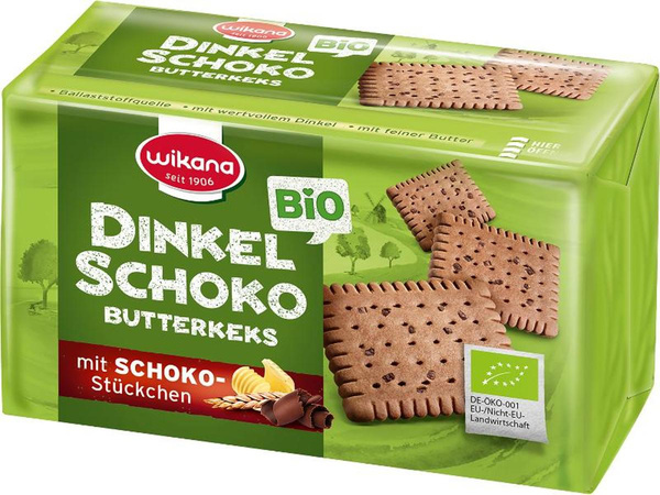 Produktfoto zu Dinkel Schoko Butterkeks, 200 g - 20% reduziert, da MHD 11.07.2026
