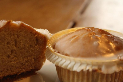 Produktfoto zu Zitronenmuffin vegan, 4 Stück - SteinofenBäcker