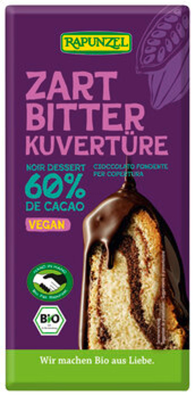 Produktfoto zu Zartbitter Kuvertüre, 200 g