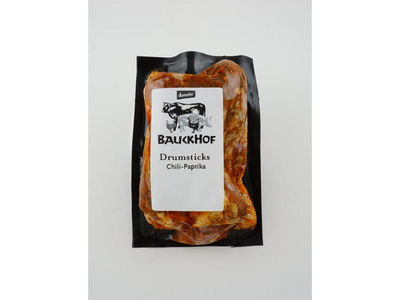 Produktfoto zu Hähnchen-Drumsticks Chili-Paprika, 0,4 kg (4 Stück)