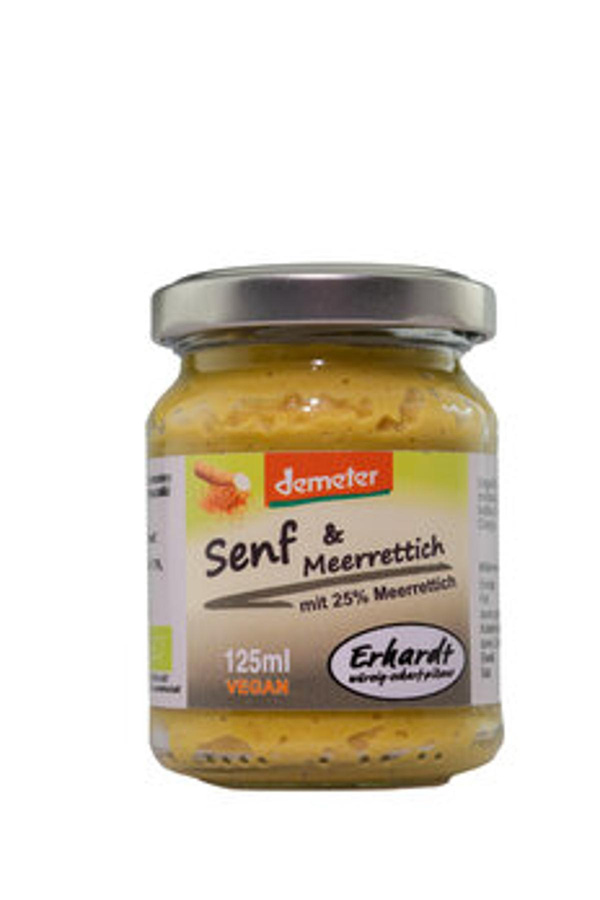 Produktfoto zu Meerrettichsenf Demeter, 125 g