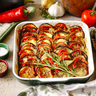 Produktfoto zu Ratatouille-Gemüse aus dem Ofen
